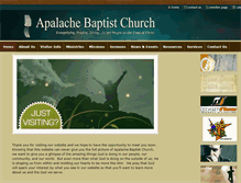 Tablet Screenshot of apalachebaptistchurch.org